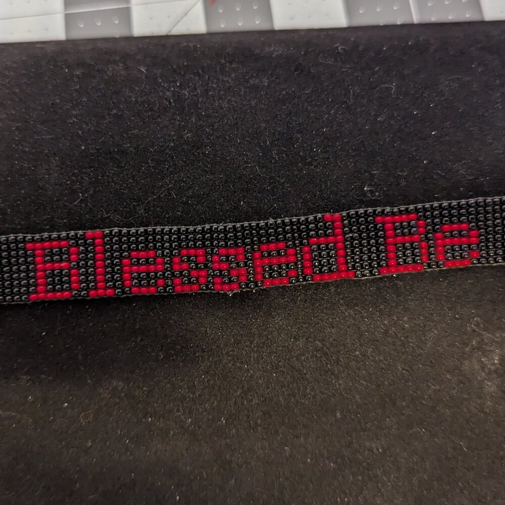 Black/Red Wiccan Bracelet